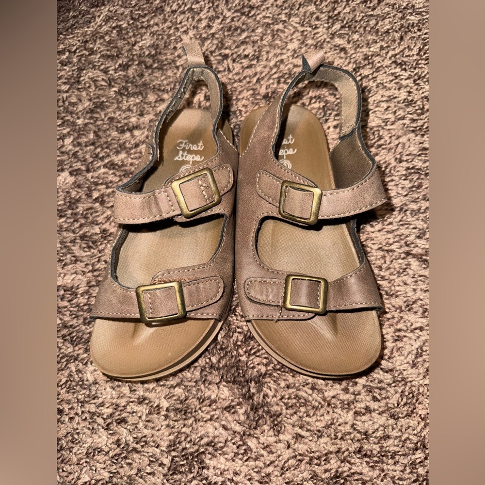 First Steps Tan Kids Sandals
